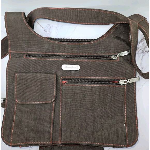 Eddie Bauer Crossbody/Messenger Bag Adjustable Straps Multiple Compartments EUC - Picture 4 of 13